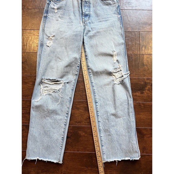 Revice Womens Straight Leg Distressed Mom Jean Womens Size 28 - Picture 4 of 8